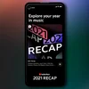 Music fans can tap into their 2021 Recap landing page on the YouTube Music app.