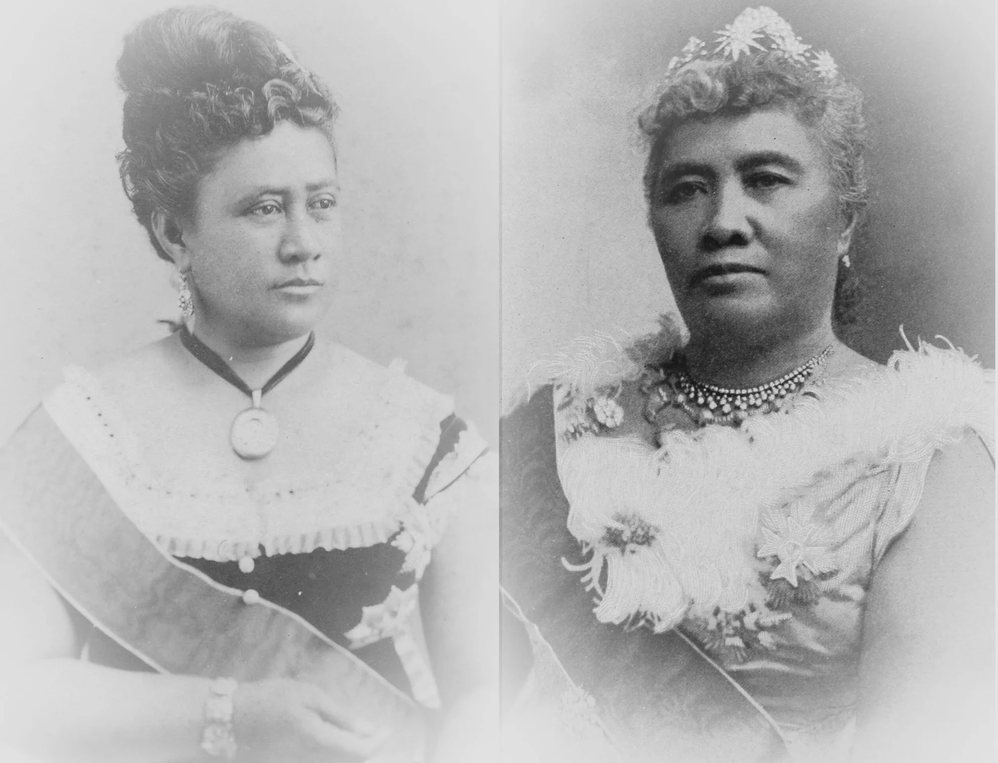 Picture of Queens Kapi‘olani and Lili‘uokalani of Hawai'i