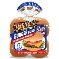 Ball Park White Burger Buns, 8  count, 15 oz, 8 Each