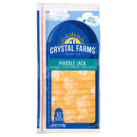 Crystal Farms Cheese, Marble Jack, 10 Each