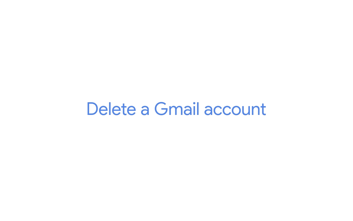 An animation of deleting the Gmail service on desktop