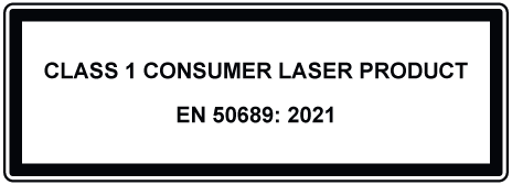 Class 1 Consumer laser product