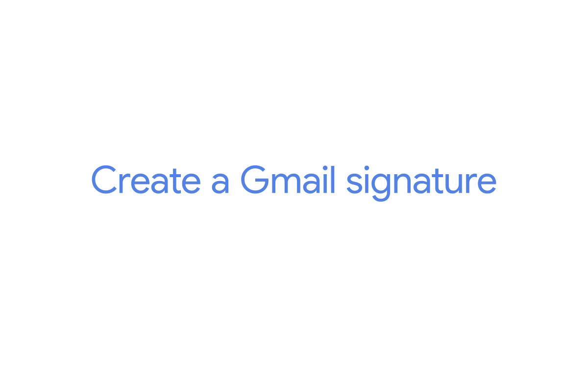 An illustration showing how to create a Gmail signature on desktop