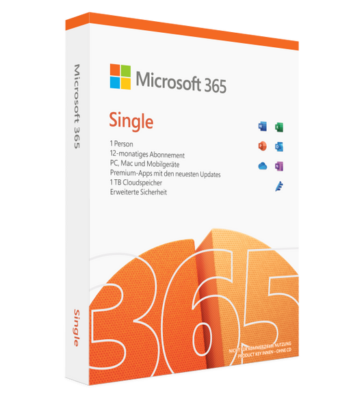 Microsoft 365 Personal ist ein einjähriges Abonnement, das Premium-Versionen der Office Apps und einen E-Mail-Client für eine Einzelperson bietet.