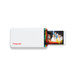 Die Polaroid Hi-Print, ein Farbfoto wird kabellos über Bluetooth mit einem iPhone gedruckt.