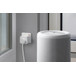 The Eve Energy plug, inserted into a standard power socket, controlling a room humidifier.