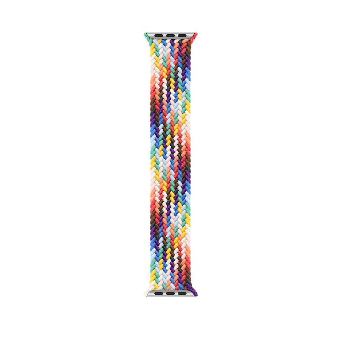 Correa Solo Loop trenzada Edición Orgullo (arcoíris) de tejido de poliéster trenzado con hilos de silicona sin hebillas ni cierres