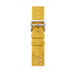 Tricot Simple Tour-armband i Jaune de Naples (gult), vävd textil och spänne i silverfärgat rostfritt stål.