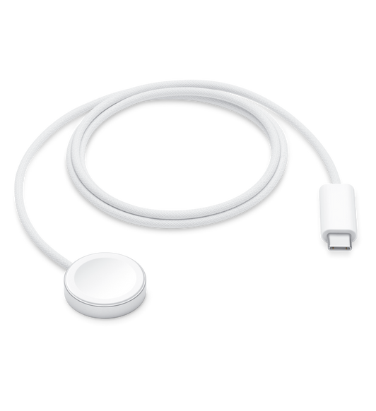 Magnetisk flettet Apple Watch-hurtigoplader til USB-C-kabel på 1 meter