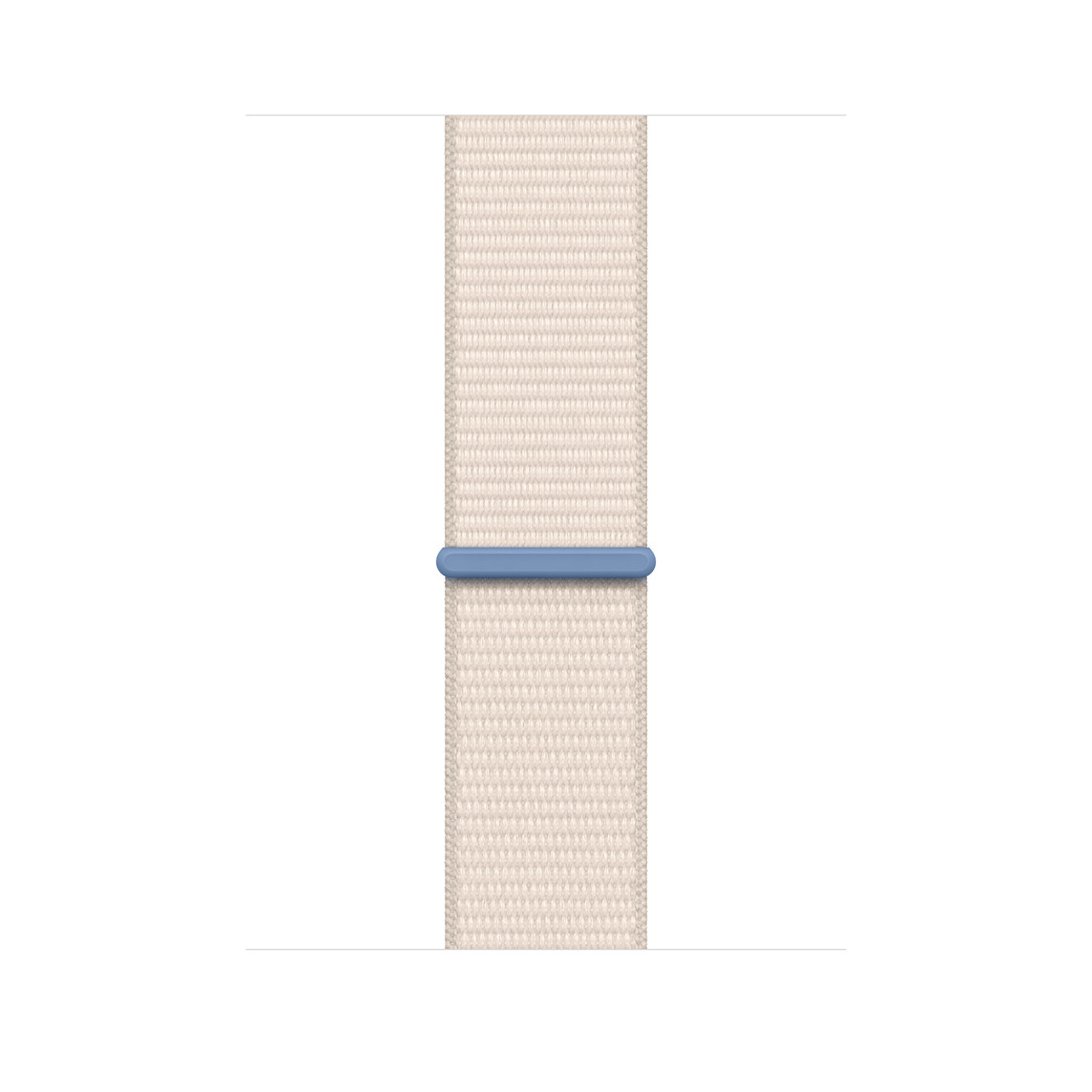 Sport Loop Armband Polarstern, cremefarbenes gewebtes Nylon mit Klettverschluss