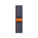 Game Royal (blue) and Orange Sport Loop band, woven nylon with Nike swoosh, hook-and-loop fastener