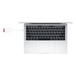 Gümüş Rengi MacBook’a bağlanan USB-C - SD Kart Okuyucusu.