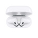 Top view of AirPods (2nd generation) in an open Charging Case, fully charged.  