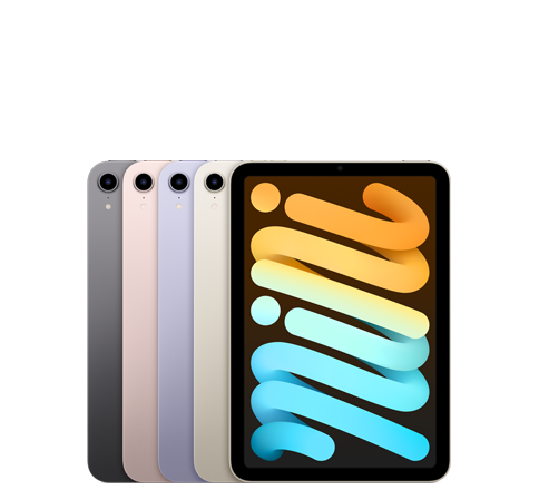 Personalisiertes iPad mini mit individuellem Text und Emojis.