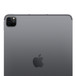 Face arrière, iPad Pro 11 pouces, finition gris sidéral, système photo Pro dans le coin supérieur gauche, logo Apple au centre