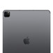 Face arrière, iPad Pro 12,9 pouces, finition gris sidéral, système photo Pro dans le coin supérieur gauche, logo Apple au centre