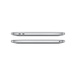MacBookPro, fermé, deux ports USB-C, prise casque 3,5 mm, argent