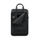 The oval carabiner securely attaches AirTag and keys to a clip in a carrying case next to an iPad.