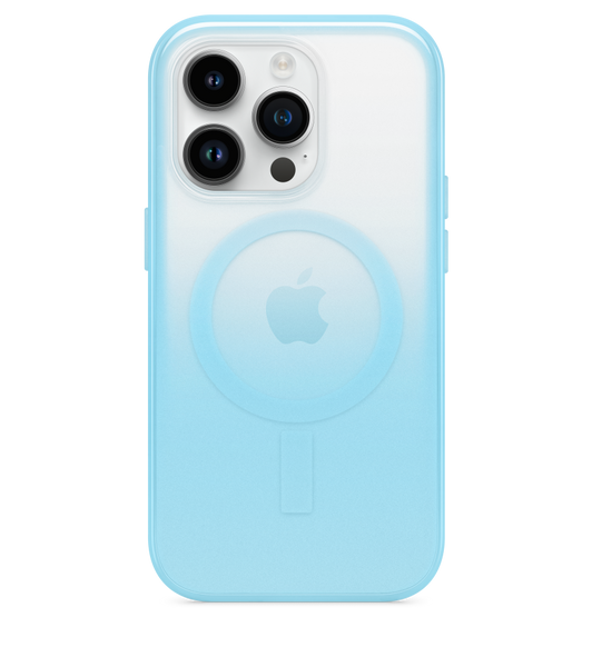 The OtterBox Lumen Series Case protects your iPhone 14 Pro with tough transparent plastic, while providing MagSafe compatibility and a cutout for the rear camera.