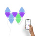 The nine LED panels can be controlled fromthe Nanoleaf app on your iOS device.