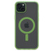 The Otterbox Lumen Series with Apple MagSafe ring encasing iPhone 15 in black.