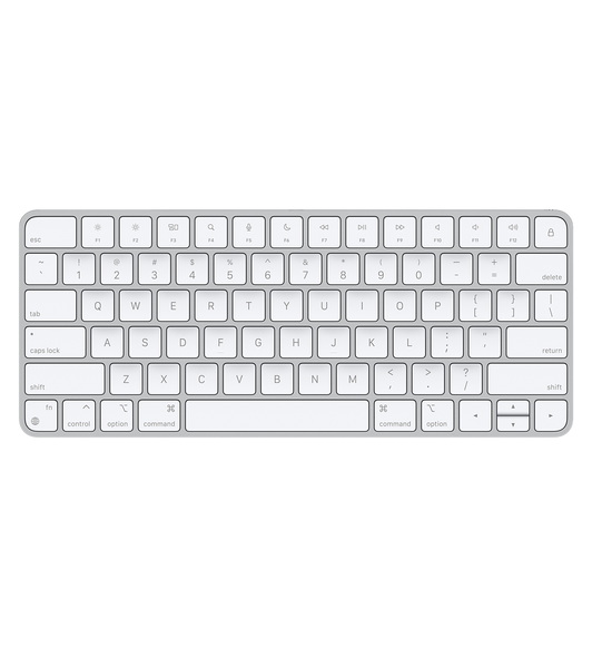 Wireless and rechargeable, Magic Keyboard delivers a remarkably comfortable and precise typing experience.