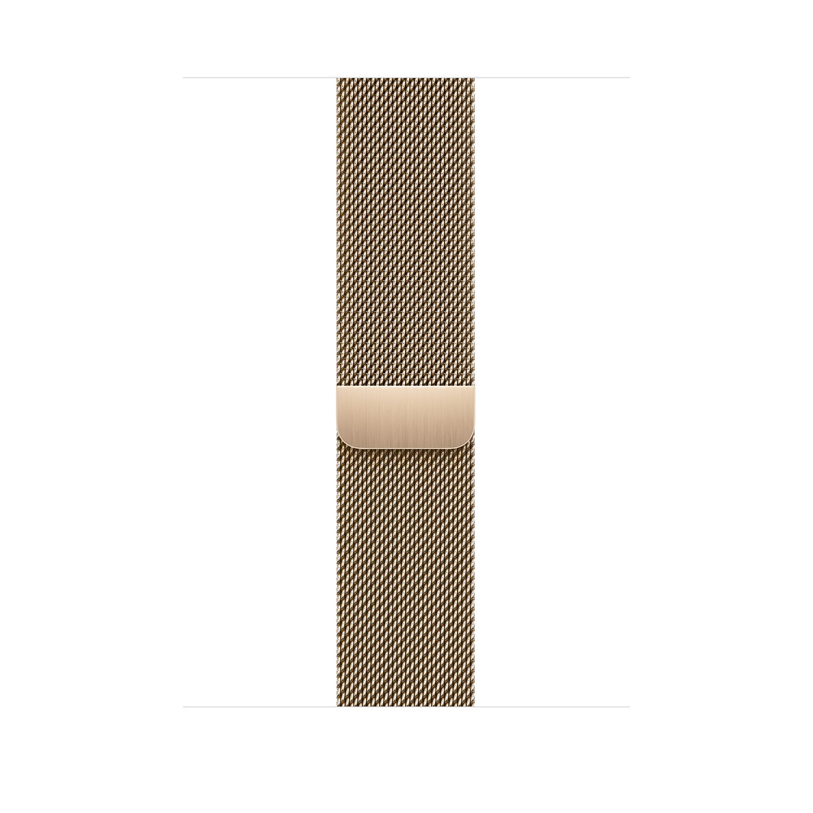 Gold Milanese Loop band, polished stainless steel mesh with magnetic closure