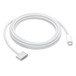 White USB-C to MagSafe 3 Cable (2 metres), featuring a magnetic connector that helps guide the plug to the charging port of your Mac notebook.