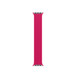 Correa uniloop trenzada color frambuesa, hecha de poliéster tejido e hilos de silicona sin hebillas ni cierres