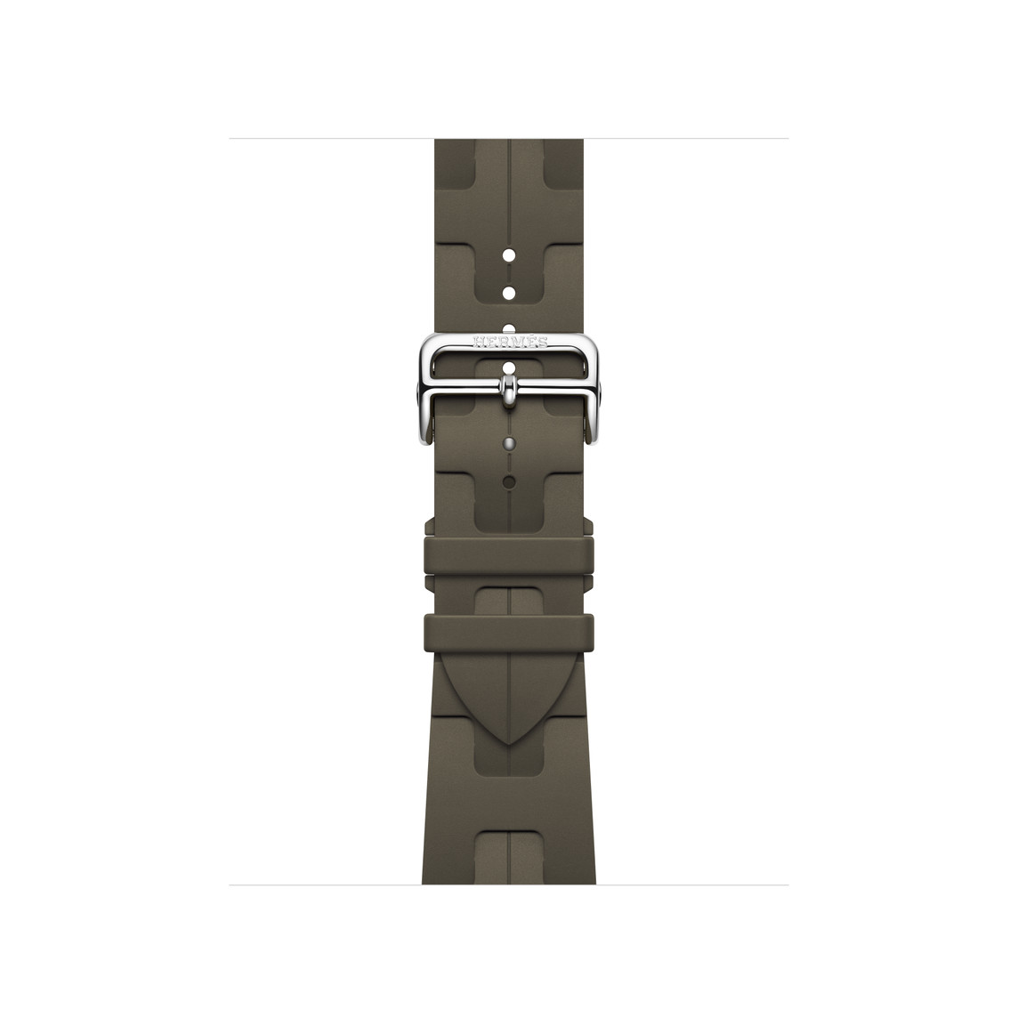 Kaki (greenish brown) Kilim Single Tour band, supple leather with black stainless steel buckle.