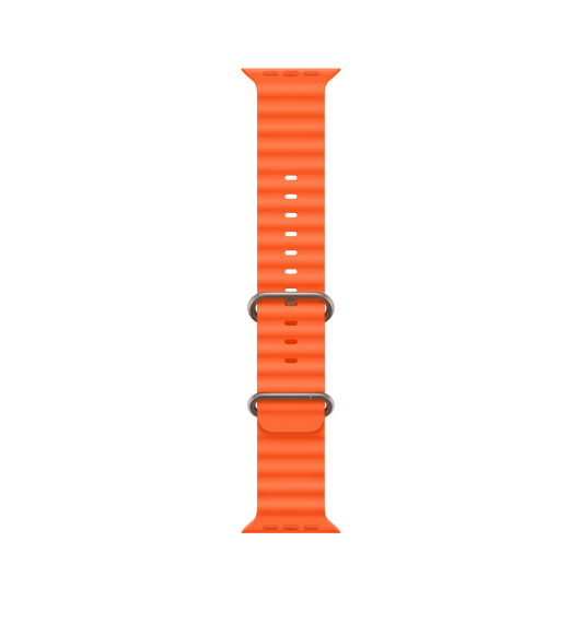Orange Ocean Band, tubular moulded high-performance fluoroelastomer with titanium buckle