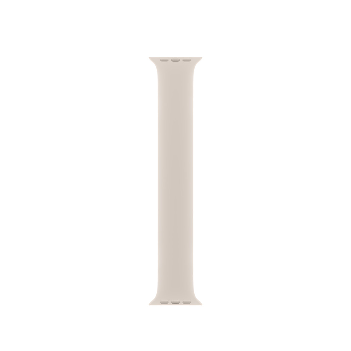 Correa uniloop blanco estelar, hecha de goma de silicona suave sin hebillas ni cierres