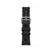 Noir (black) Kilim Single Tour strap, supple leather with black stainless steel buckle.