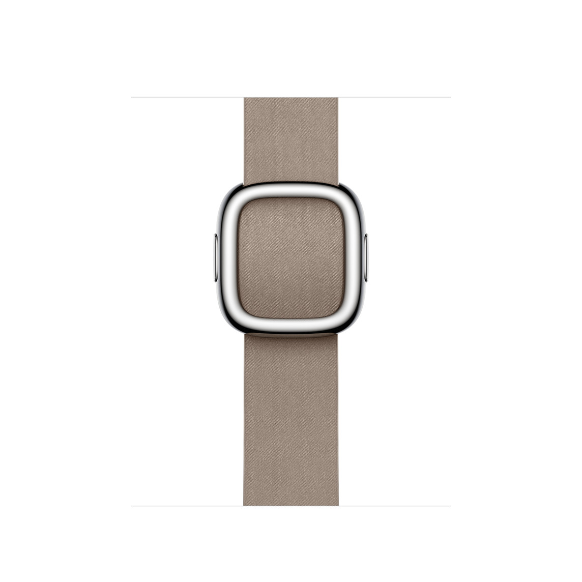 Tan Modern Buckle strap, with magnetic stainless steel buckle