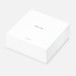 Boîte d’expédition blanche, vue de la face supérieure, inscription indiquant que la boîte contient un Mac mini remis à neuf certifié Apple