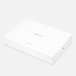 White shipping box, Apple logo on side, top exterior, text reads, MacBook Air, Apple Certified Refurbished