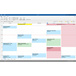 An example of a weekly schedule created in Microsoft Outlook.