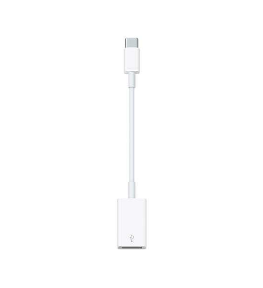USB-C 至 USB 轉換器讓你將 iOS 裝置和眾多標準 USB 配件連接至配備 USB-C 或 Thunderbolt 3 (USB-C) 的 Mac。