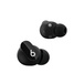 Beats Studio Buds 展示耳機上操控鈕，可用於管理通話並控制音樂 