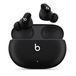 간편한 충전 케이스에 Beats 로고가 새겨진 블랙 색상의 Beats Studio Buds True Wireless 노이즈 감쇠 이어폰.