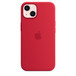 Silicone Case with iPhone 13 in Pink.