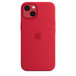 矽膠保護殼搭配紅色 iPhone 13