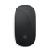 Magic Mouse สีดำ ที่มีพื้นผิว Multi-Touch 
