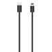 Woven USB-C to Lightning Cable connectors, in black