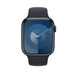 運動型錶帶展示 Apple Watch 具備 45 公釐錶殼與數位錶冠