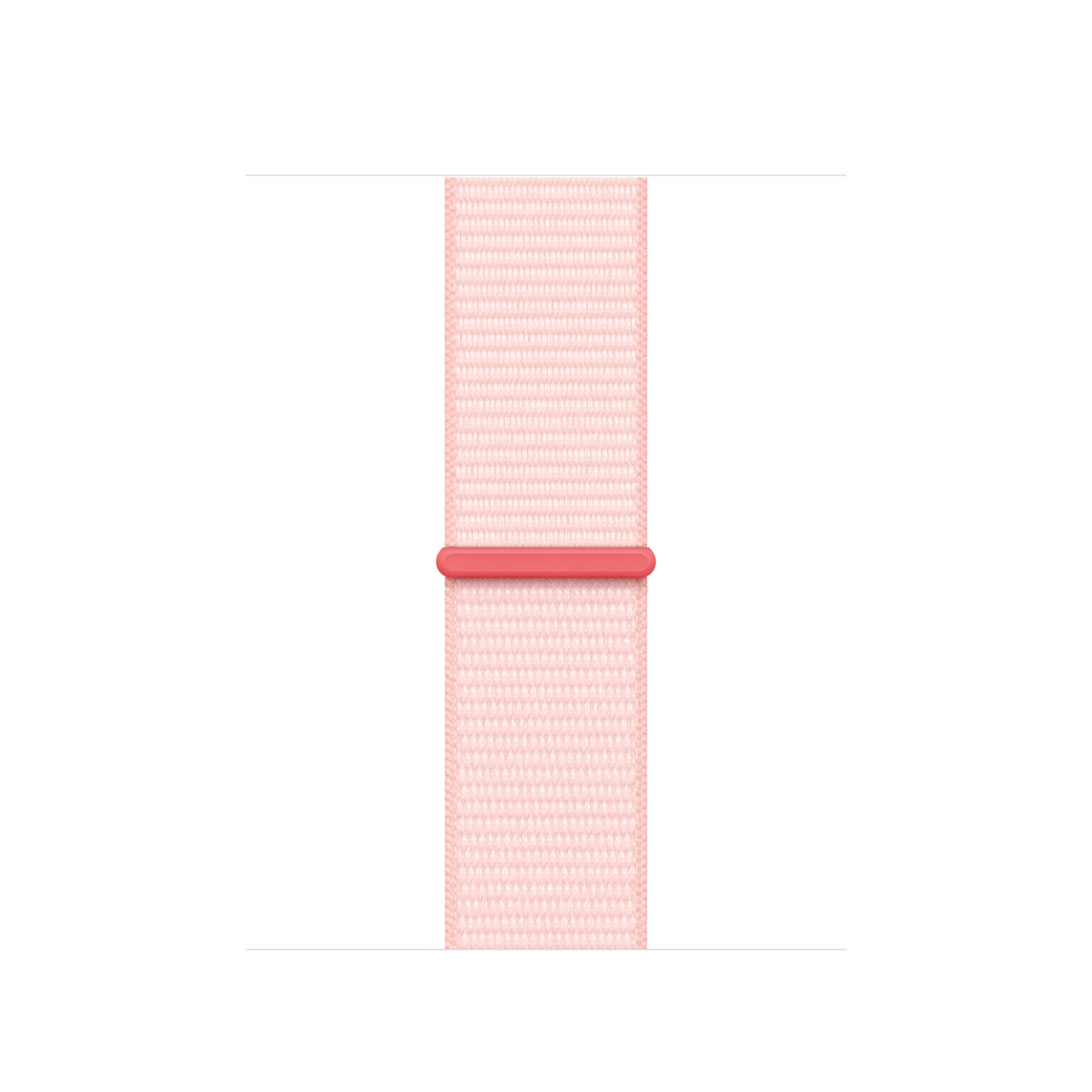 Light Pink Sport Loop band, light pink woven nylon, hook-and-loop fastener