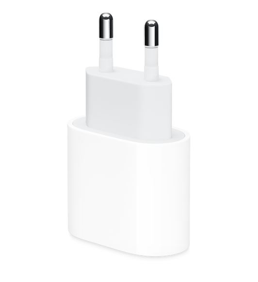 อะแดปเตอร์แปลงไฟ Apple USB-C ขนาด 20 วัตต์ (พร้อมปลั๊ก Type C) สามารถชาร์จได้อย่างรวดเร็วและมีประสิทธิภาพไม่ว่าจะที่บ้าน ที่ทำงาน หรือระหว่างเดินทาง