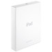 White shipping box, Apple logo on top, front exterior, text reads, iPad, Apple Certified Refurbished