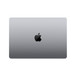Exterior, closed, rectangular shape, rounded corners, Apple logo centred, Space Grey