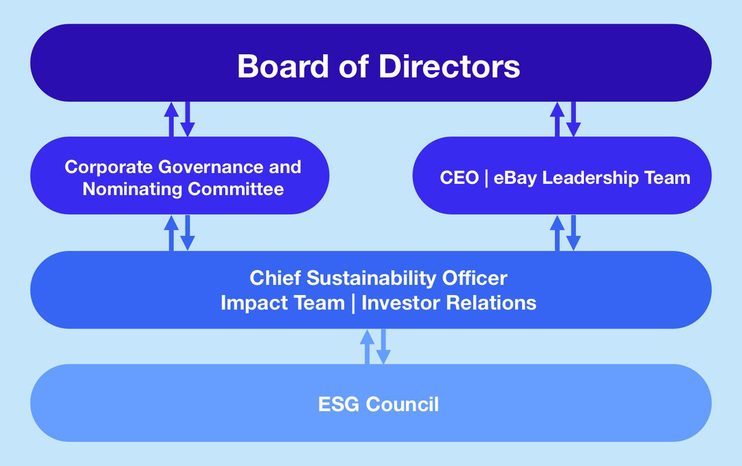 Our Governance Model chart. A detailed description of this chart can be found below.